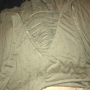 Olive green dress